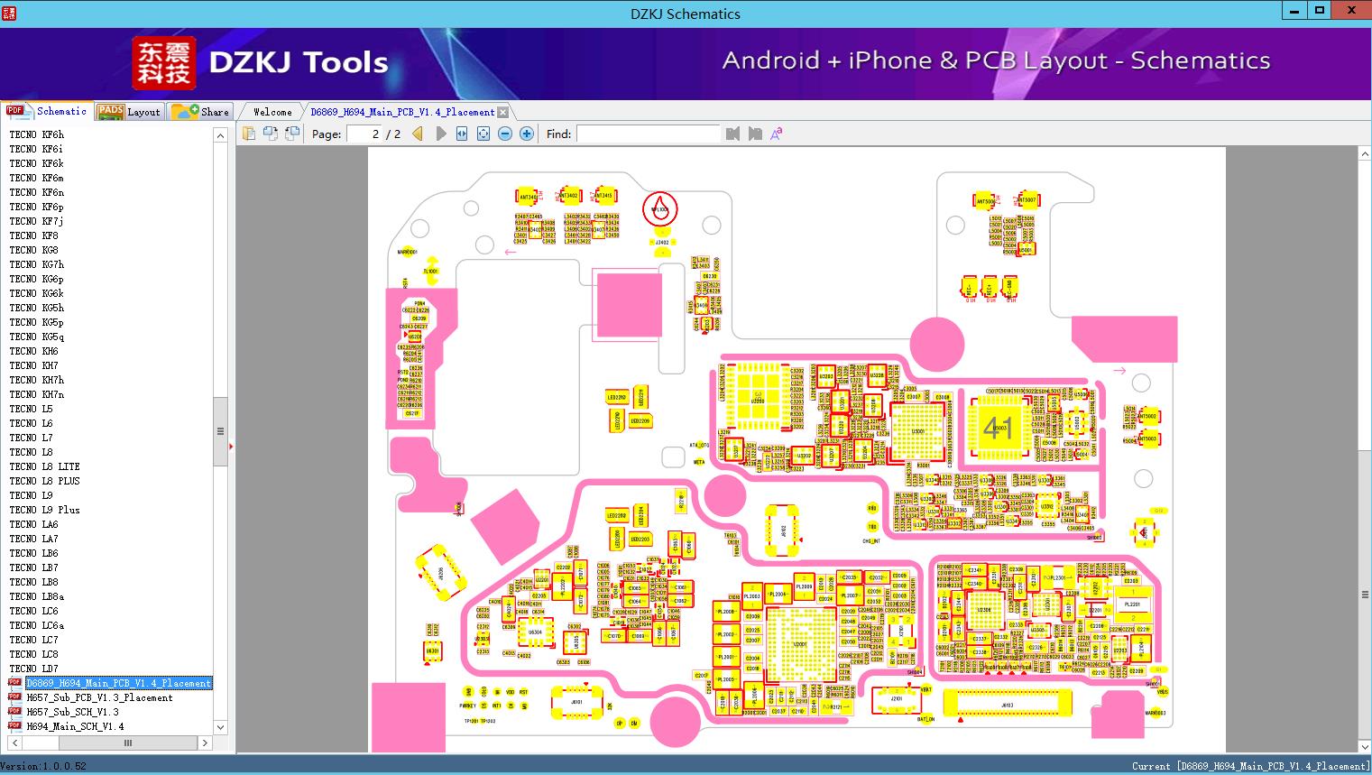 D6869_H694_Main_PCB_V1.4_Placement