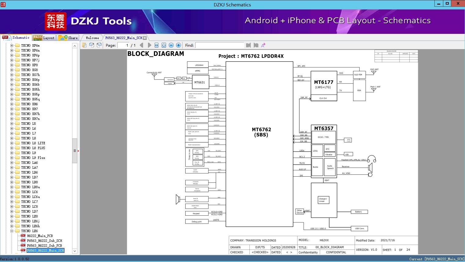 F6563_H6222_Main_SCH - TECNO LE6 - TECNO Schematic - DZKJ Schematics ...