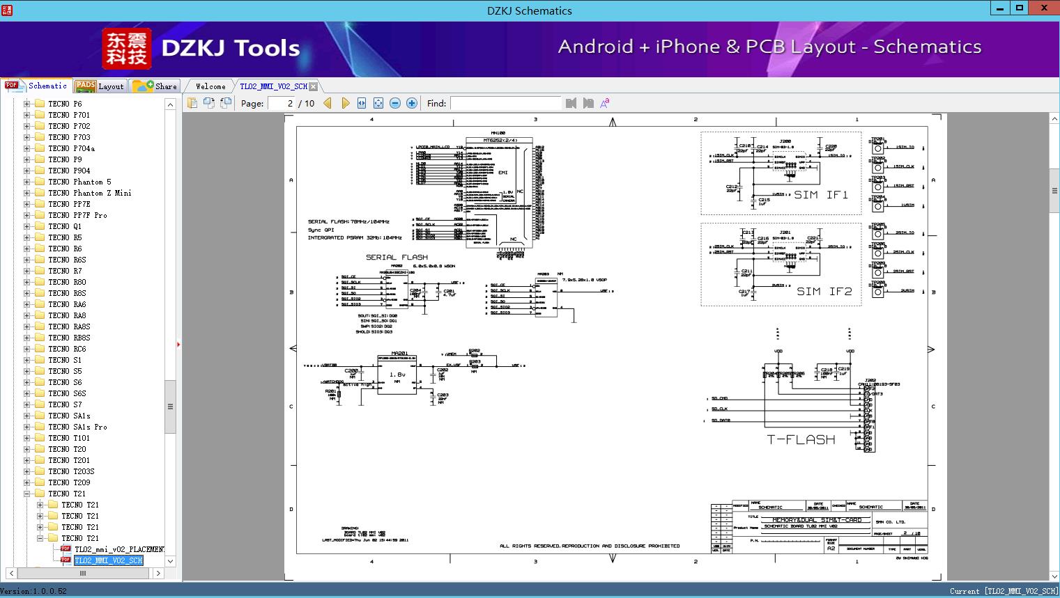 TL02_MMI_V02_SCH - TECNO T21 - DZKJ Schematics & PCB Layout