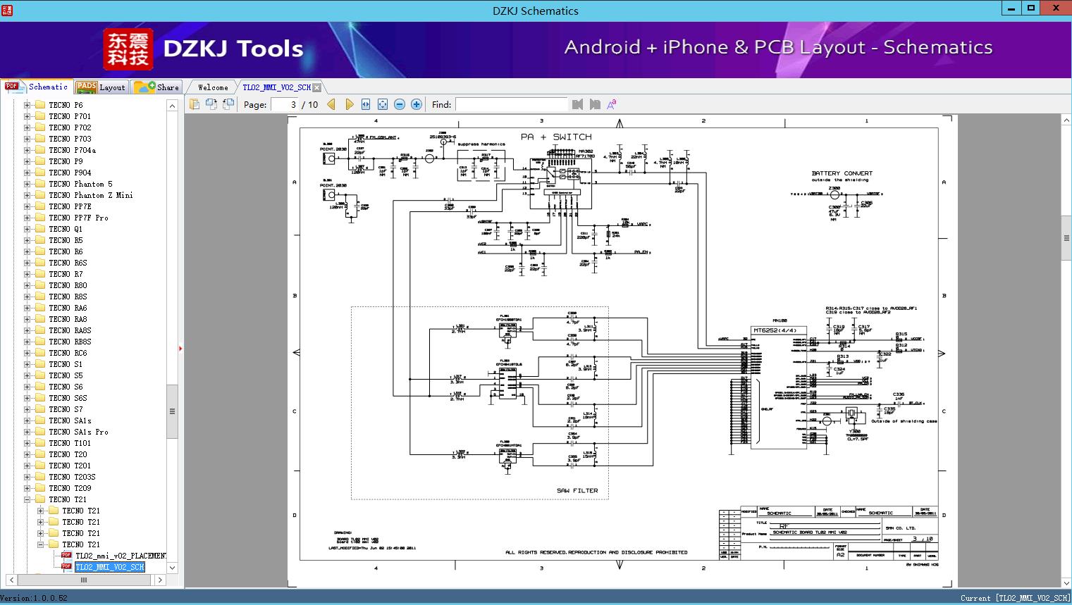 TL02_MMI_V02_SCH - TECNO T21 - DZKJ Schematics & PCB Layout